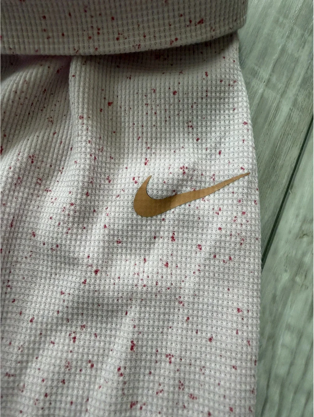 Nike 2 piece Matching set thermal waffle speckled bottoms size 24 months